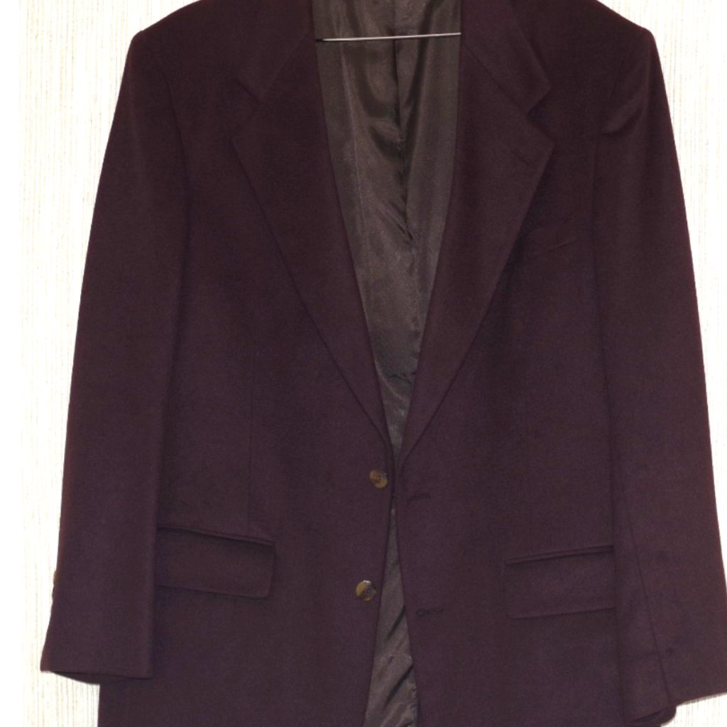 Bill Blass Lord & Taylor Cashmere Blazer In Rich Brown Men Sport Coat Size 44